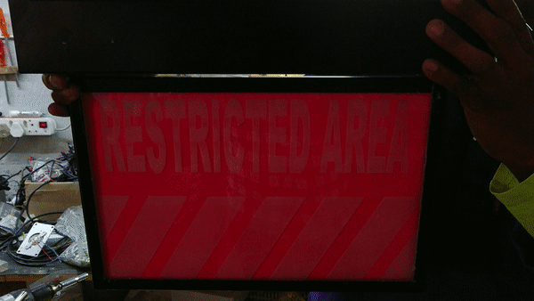 Restricted Area Sign